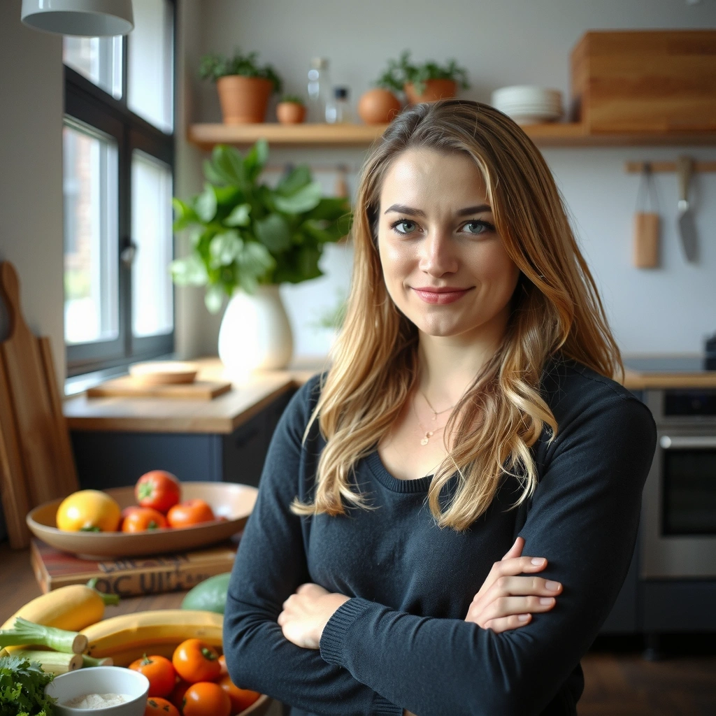 Porträt von Ernährhilfe Expertin in seriöser Kleidung