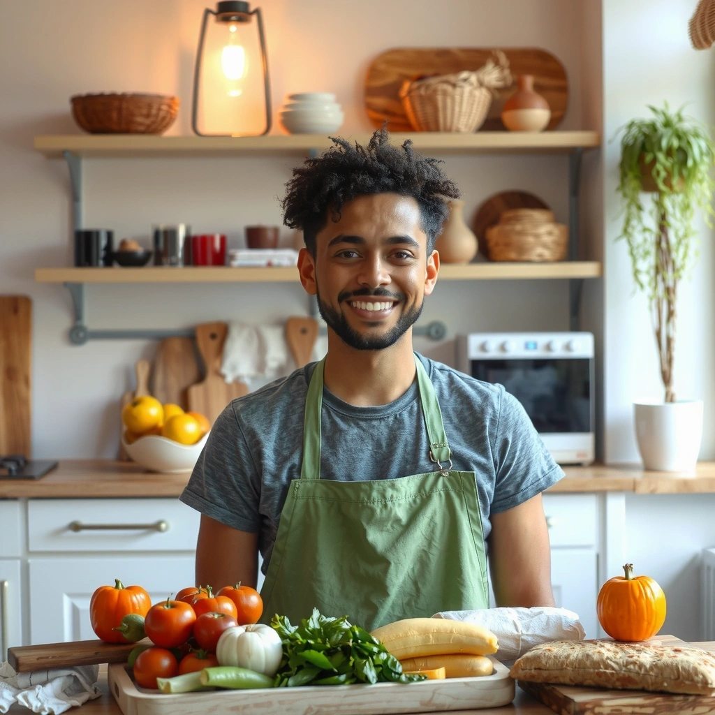 Zufriedener Kunde mit Einkauf